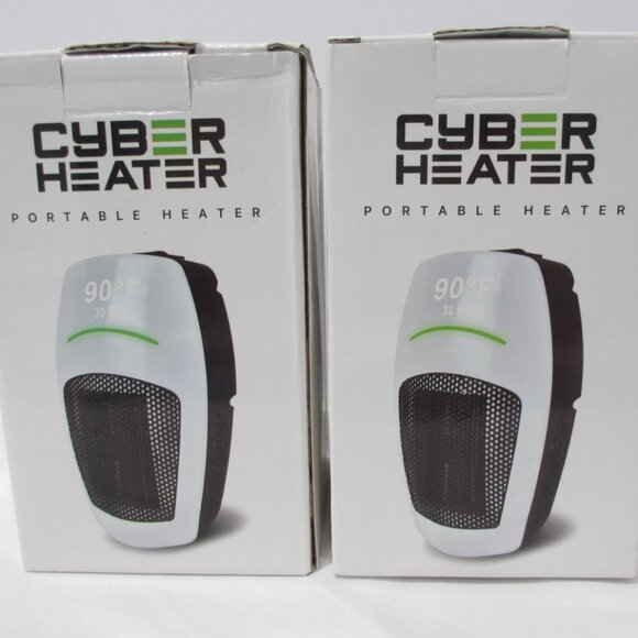 NEW X 2 Cyber Heaters Personal Compact Portable Heaters With Remote Controls - Picture 4 of 5
